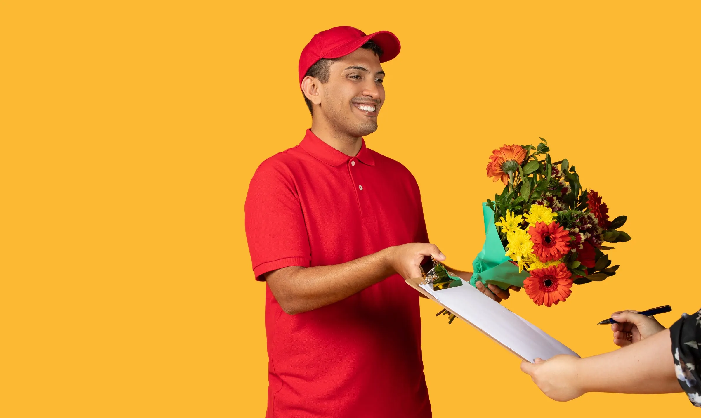 Bouquet de fleurs prêt à être livré