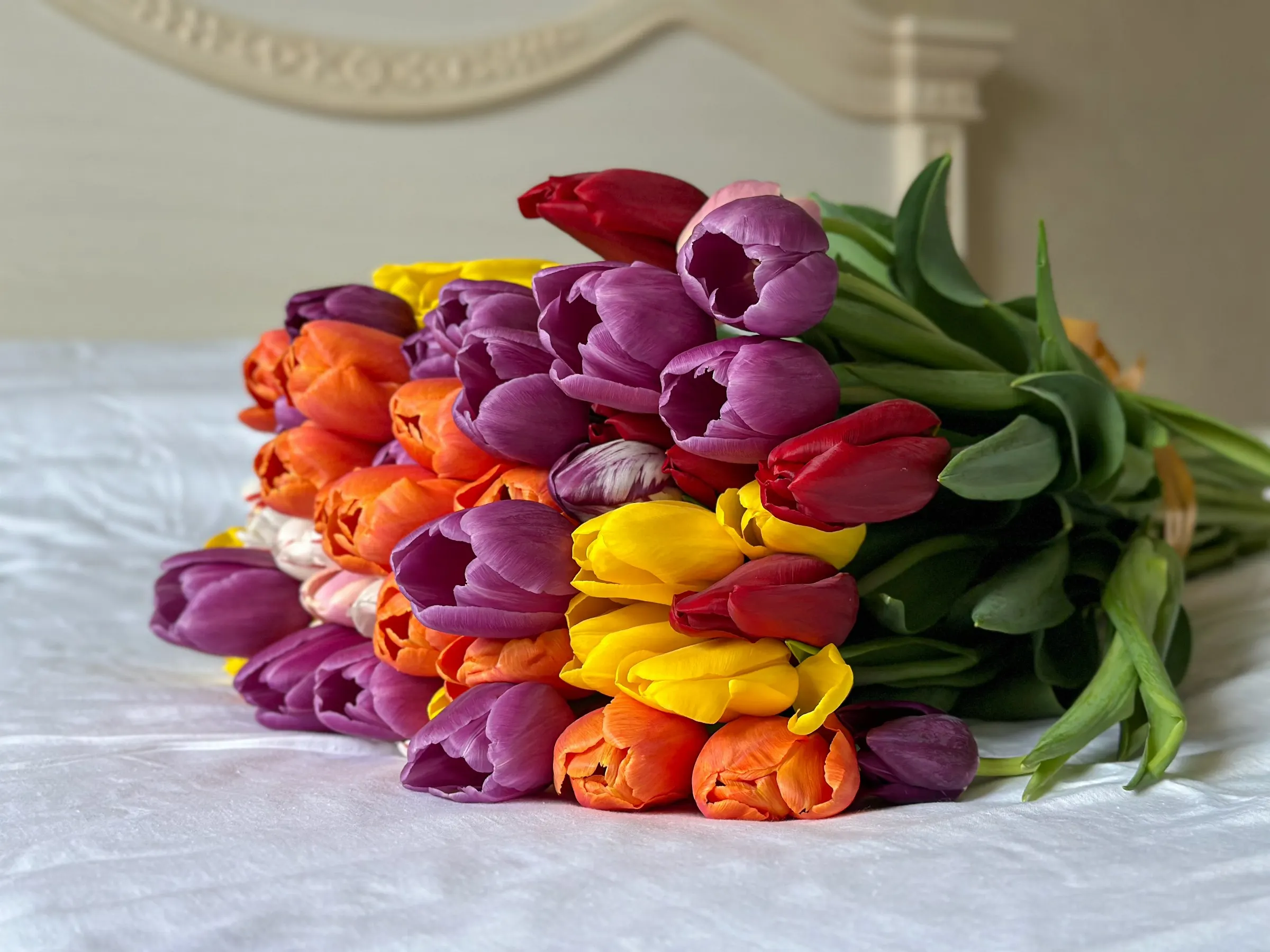 Bouquet de fleurs prêt à être livré