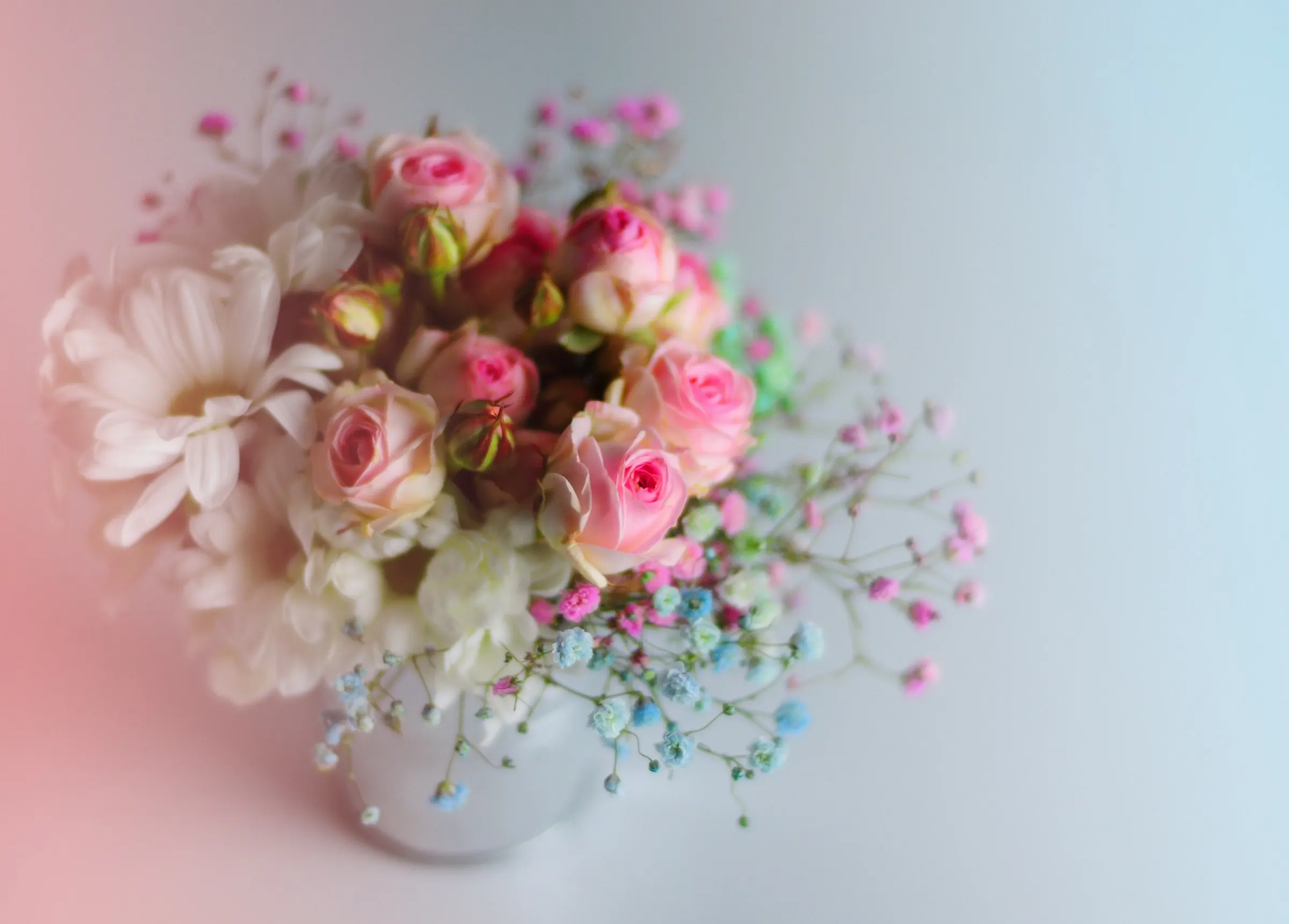 Bouquet de fleurs prêt à être livré