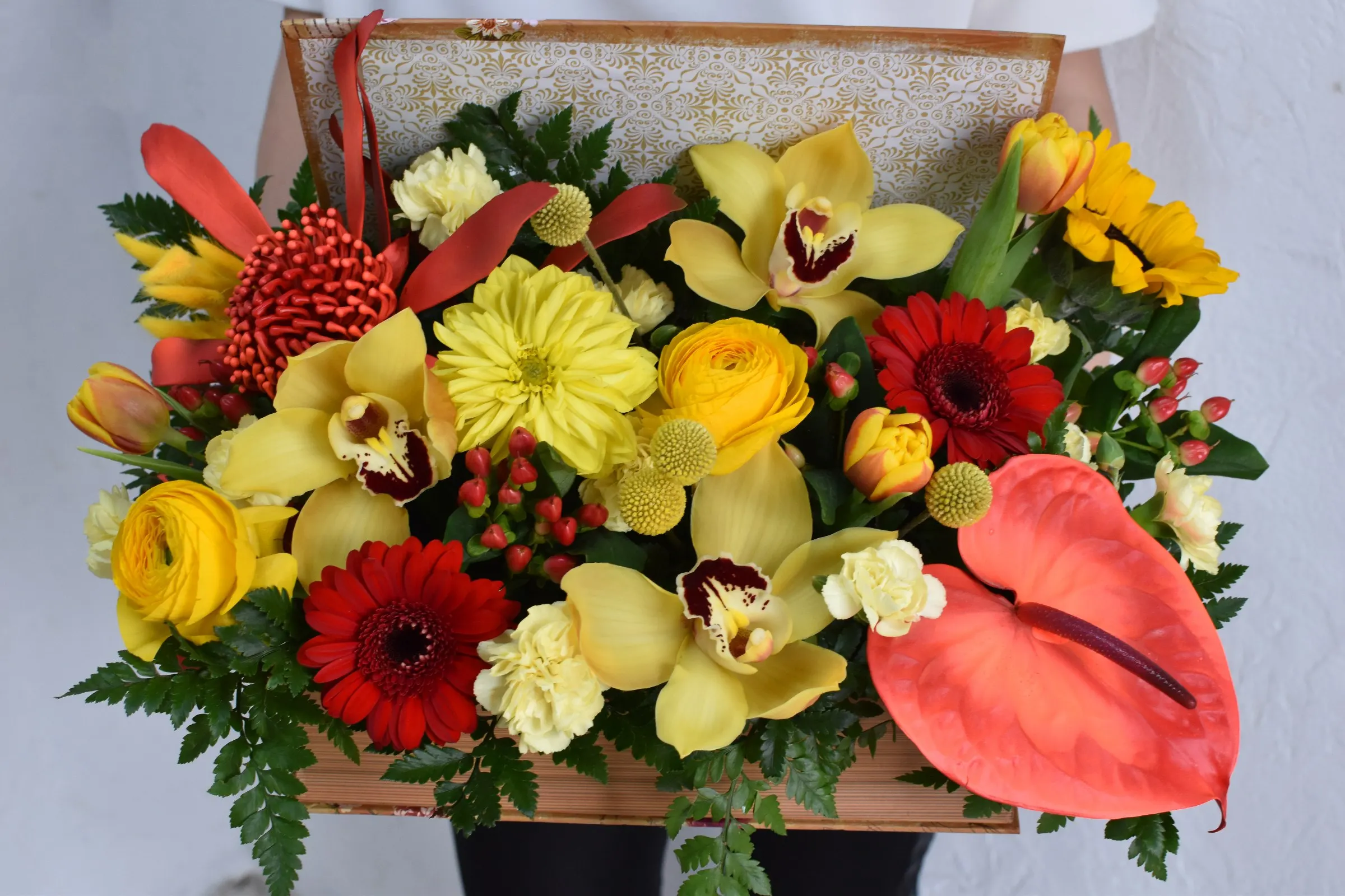 Bouquet de fleurs prêt à être livré